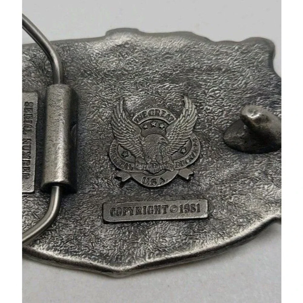 The Great American Buckle Co 1981 Rocky Mountain High Colorado Belt Buckle Color